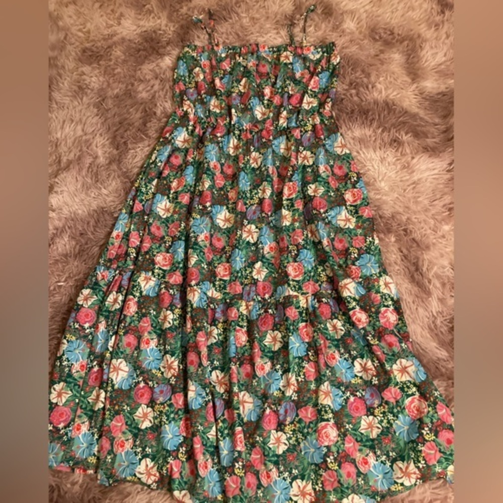 Handmade 60’s 70’s Style Floral Dress Size Large